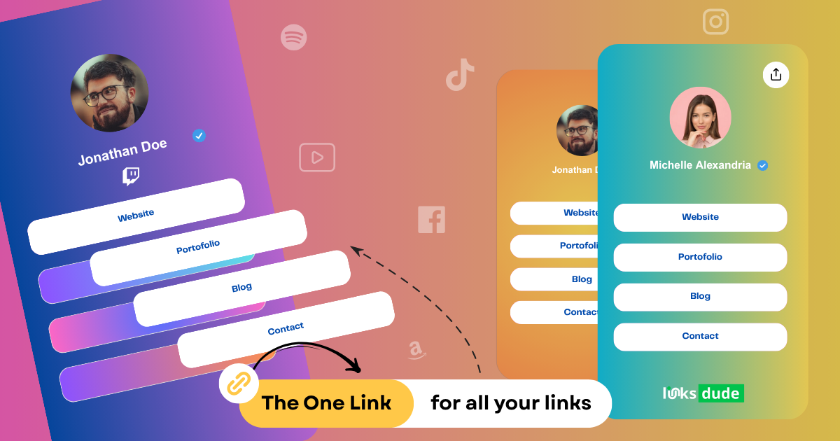 LinksDude dashboard on laptop and phone