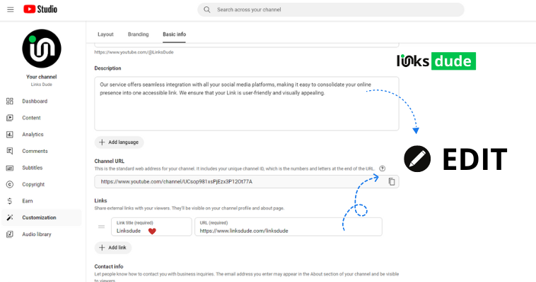 How to Add Bio Information on YouTube